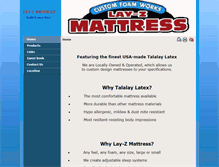 Tablet Screenshot of lay-zmattress.com